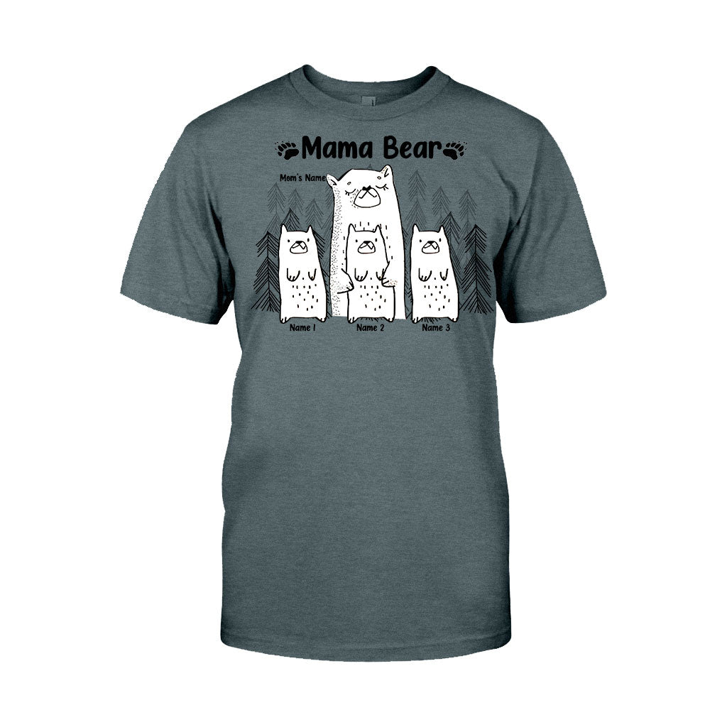 Mama Bear - Personalized Mother's day Mother T-shirt And Hoodie