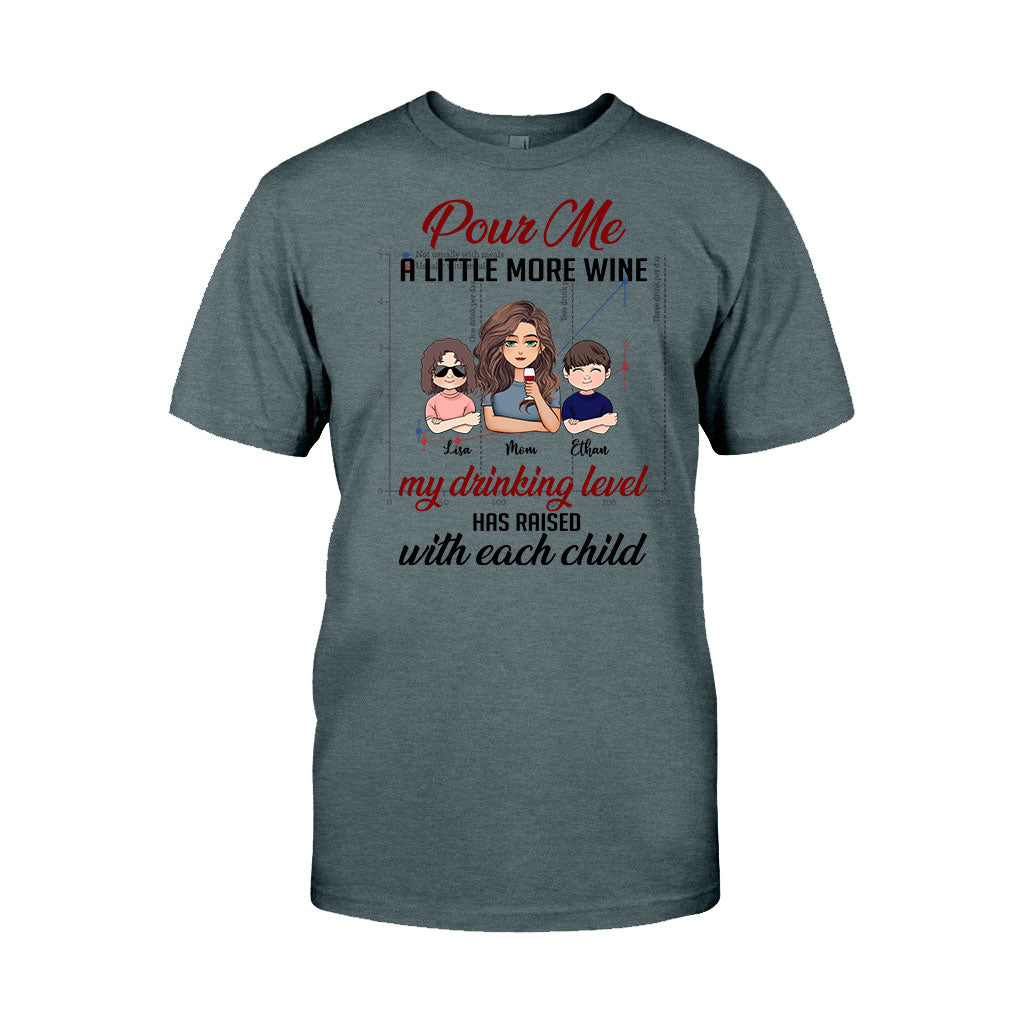 My Drinking Level - Personalized Mother's Day Mother T-shirt and Hoodie