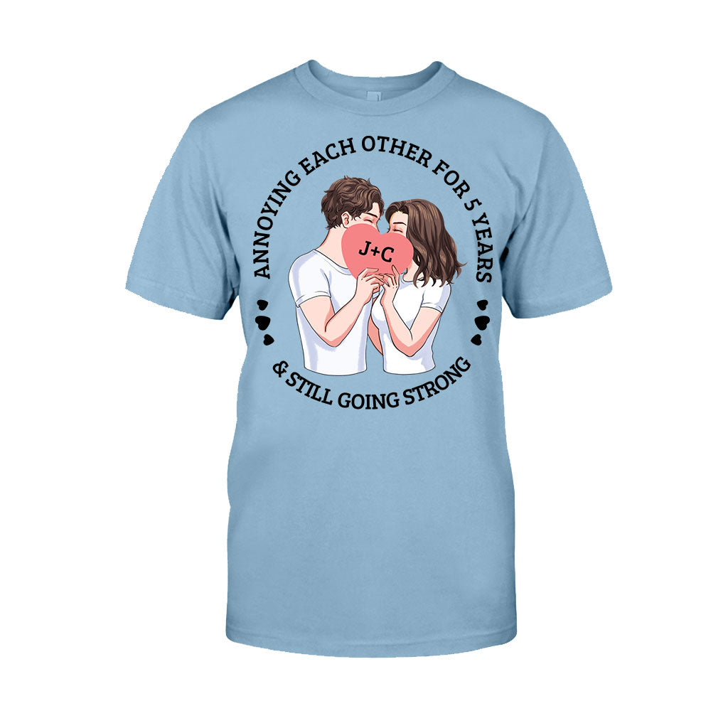 Annoying Each Other For Years And Still Going Strong - Personalized Couple Couple T-shirt and Hoodie