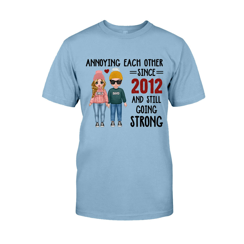 Annoying Each Other - Personalized Couple T-shirt and Hoodie
