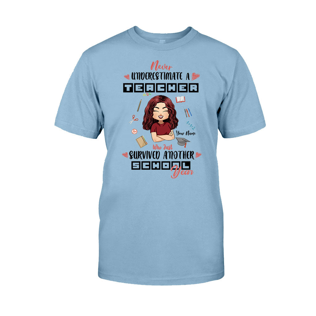 Never Underestimate A Teacher - Personalized T-shirt and Hoodie