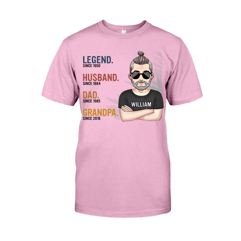 Legend Husband Dad Grandpa - Personalized Father T-shirt and Hoodie