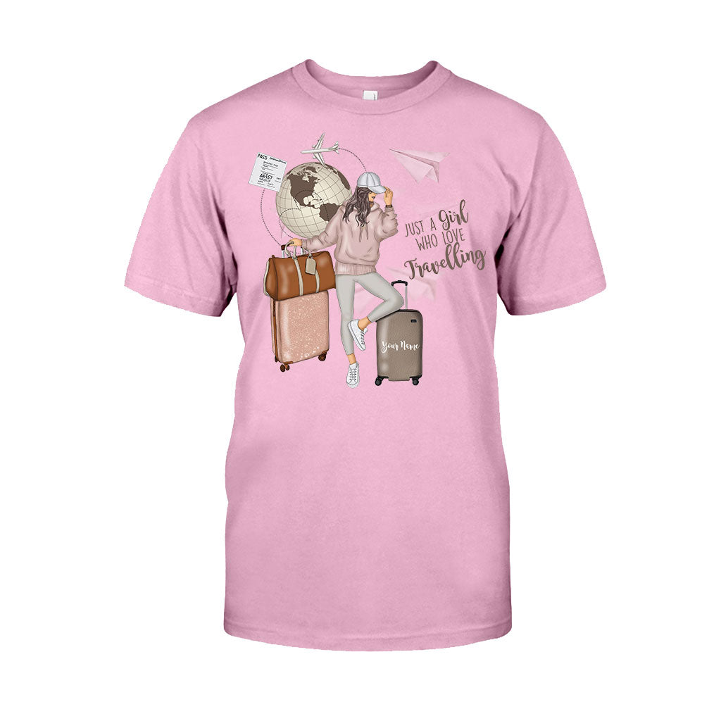 Just A Girl Who Loves Travelling - Personalized T-shirt and Hoodie