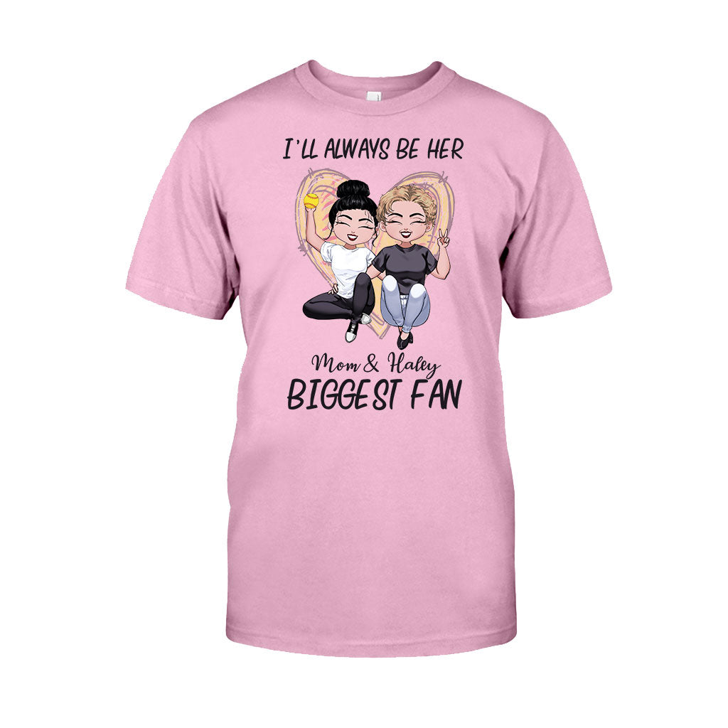 Always Be The Biggest Fan - Personalized Mother's Day Softball T-shirt and Hoodie