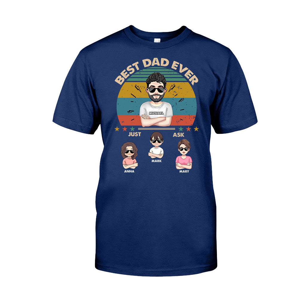 Best Dad Ever - Gift for dad, dad, mom, grandpa, grandma, grandpa - Personalized T-shirt And Hoodie
