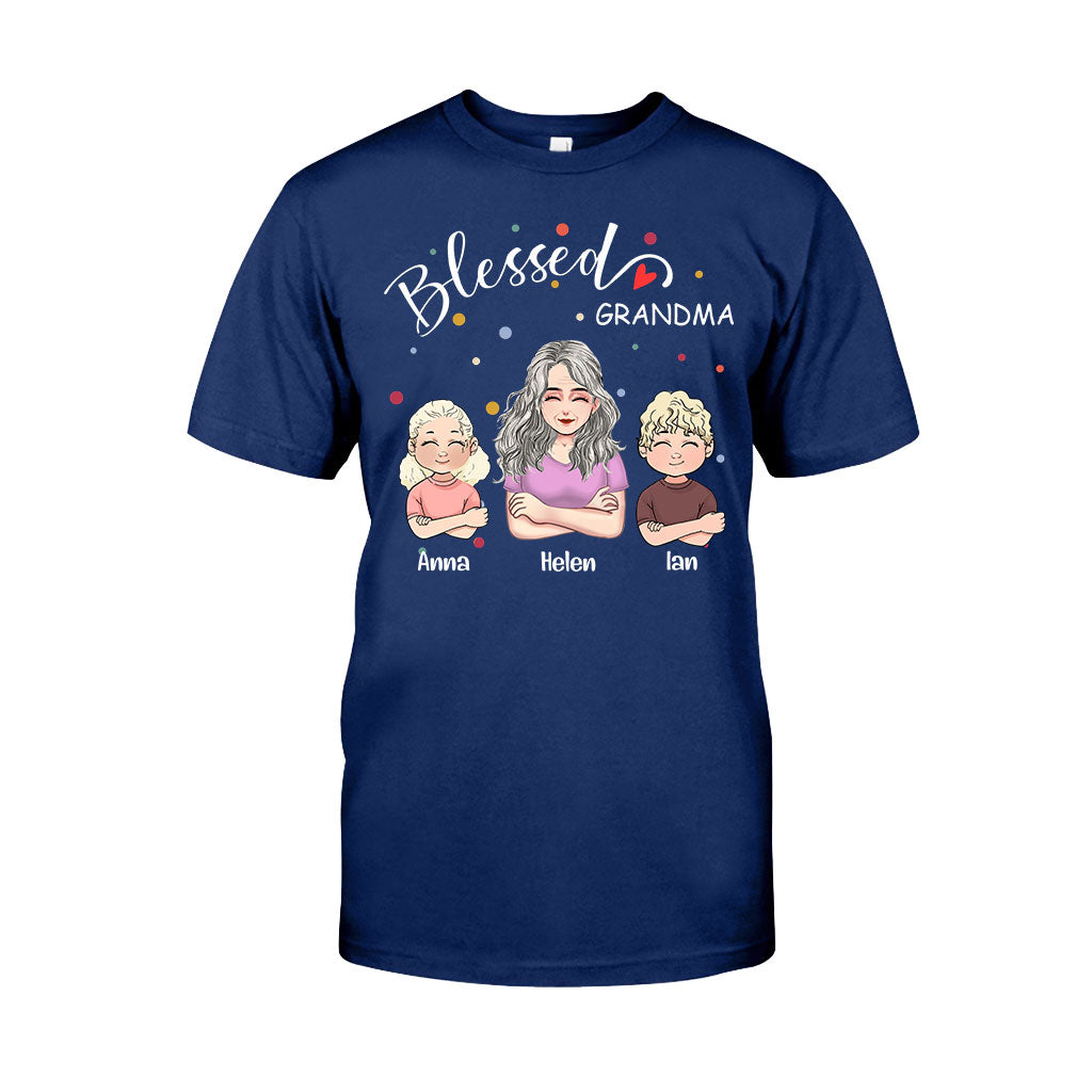 Blessed Grandpa - Personalized Mother's Day Grandma T-shirt and Hoodie