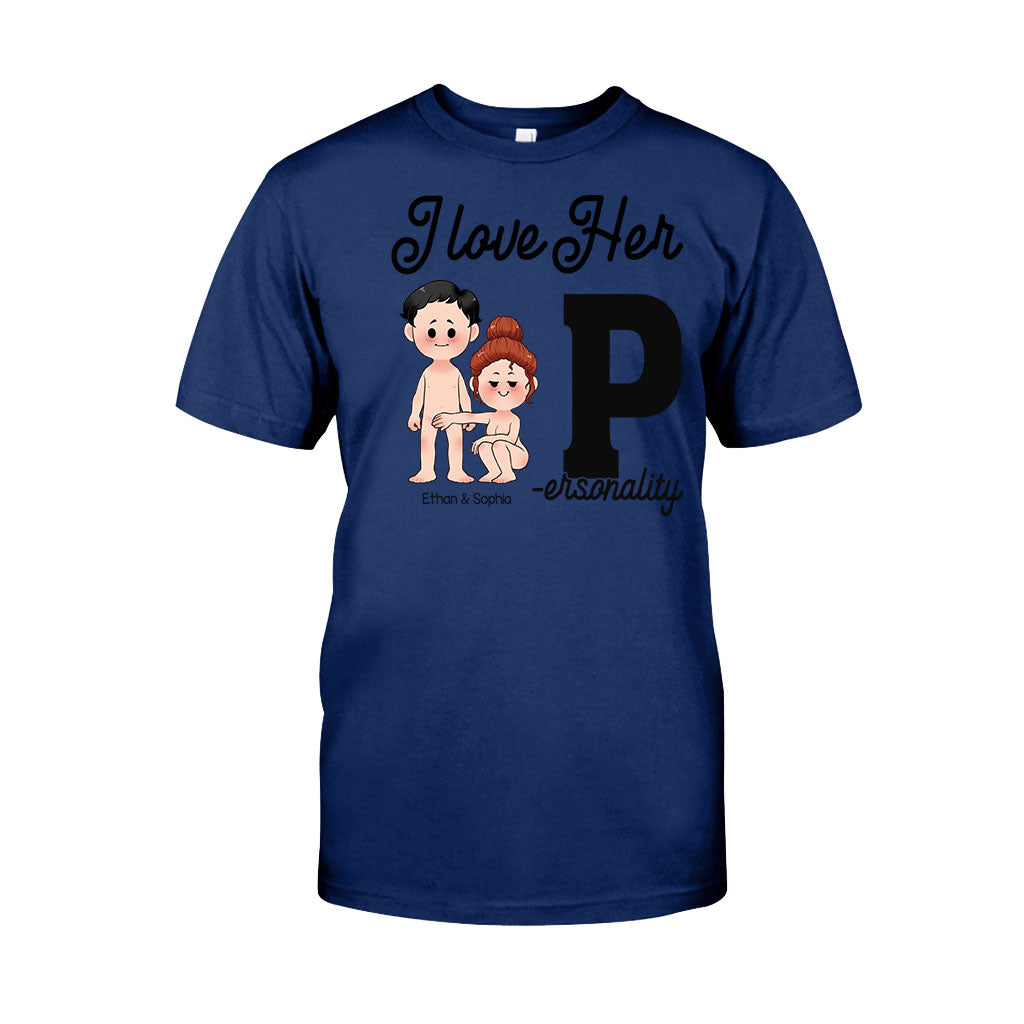I Love His D I Love Her P - Personalized Couple T-shirt and Hoodie