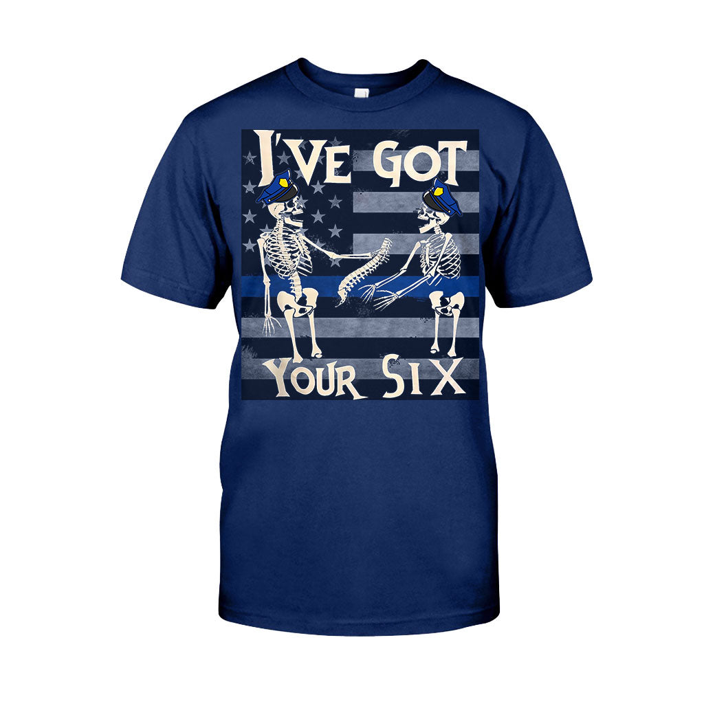 I've Got Your Six Funny Skeletons Halloween - Police Officer T-shirt And Hoodie
