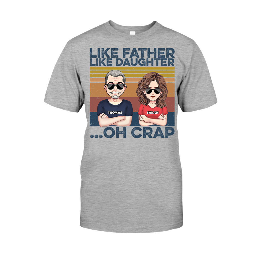 Like Father Like Son - Gift for dad, dad - Personalized T-shirt And Hoodie