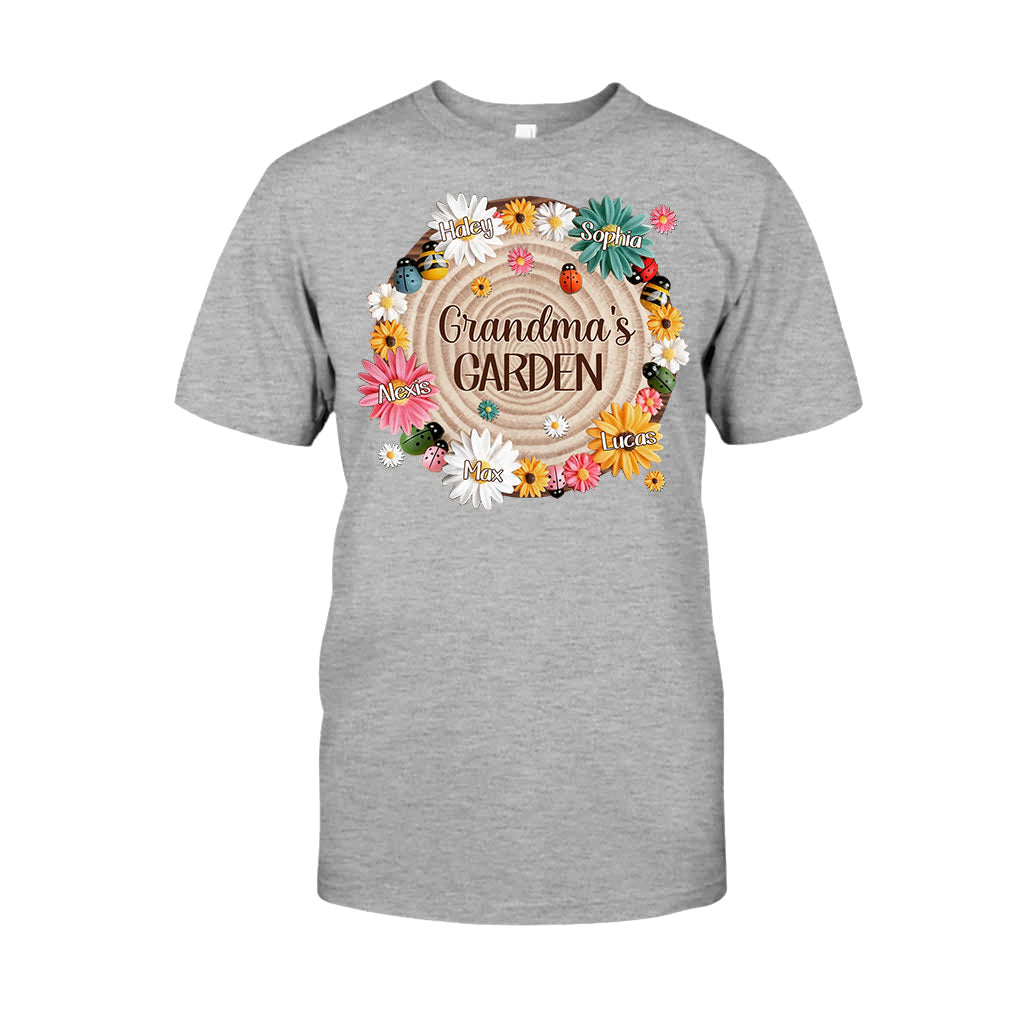 Grandma's Garden - Personalized Grandma T-shirt and Hoodie