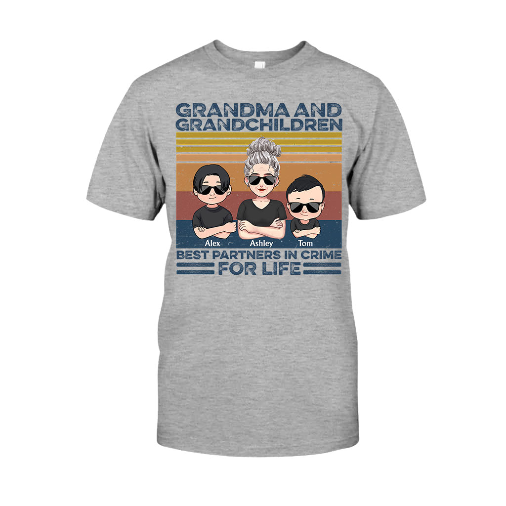 Grandma And Grandchildren - Personalized Mother's Day Grandma T-shirt and Hoodie