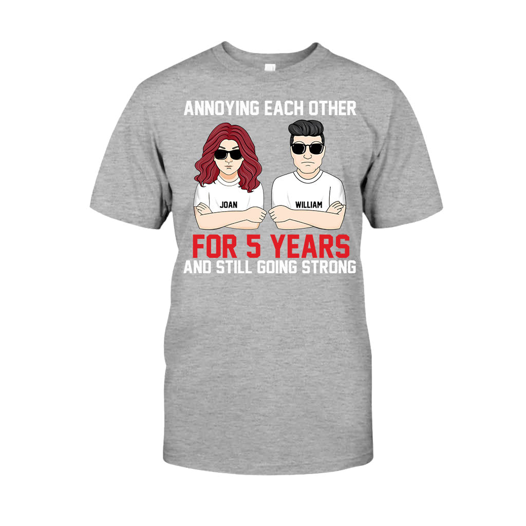 Annoying Each Other - Personalized Couple T-shirt and Hoodie