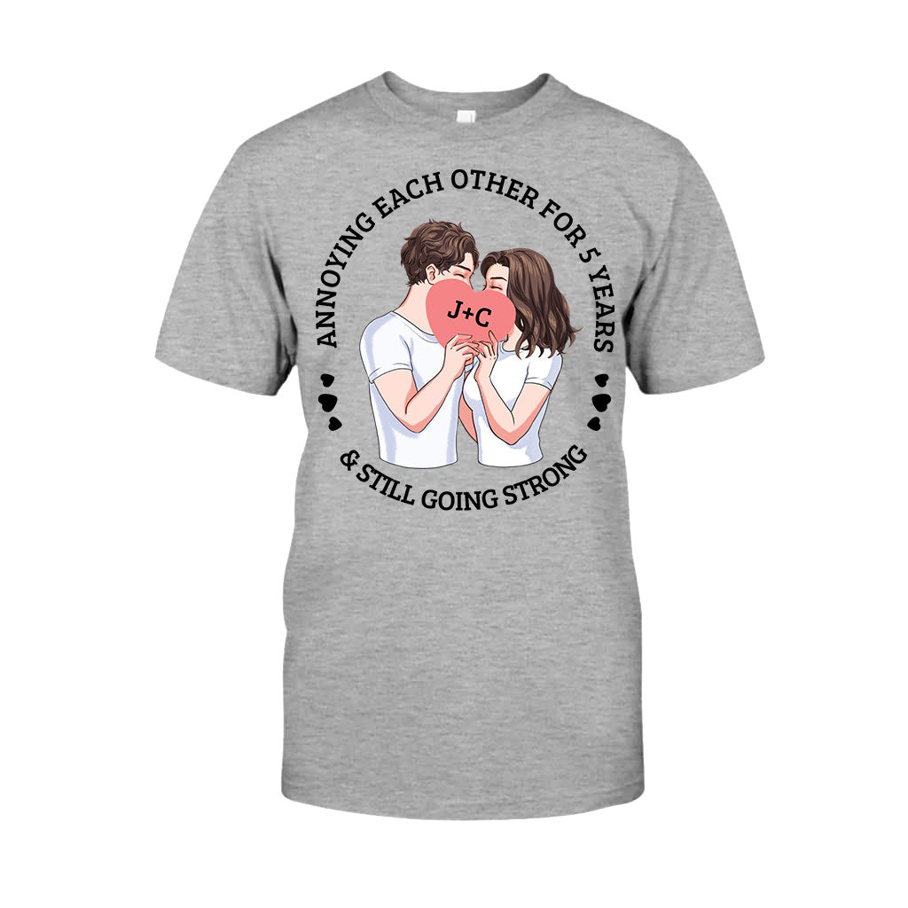 Annoying Each Other For Years And Still Going Strong - Personalized Couple Couple T-shirt and Hoodie