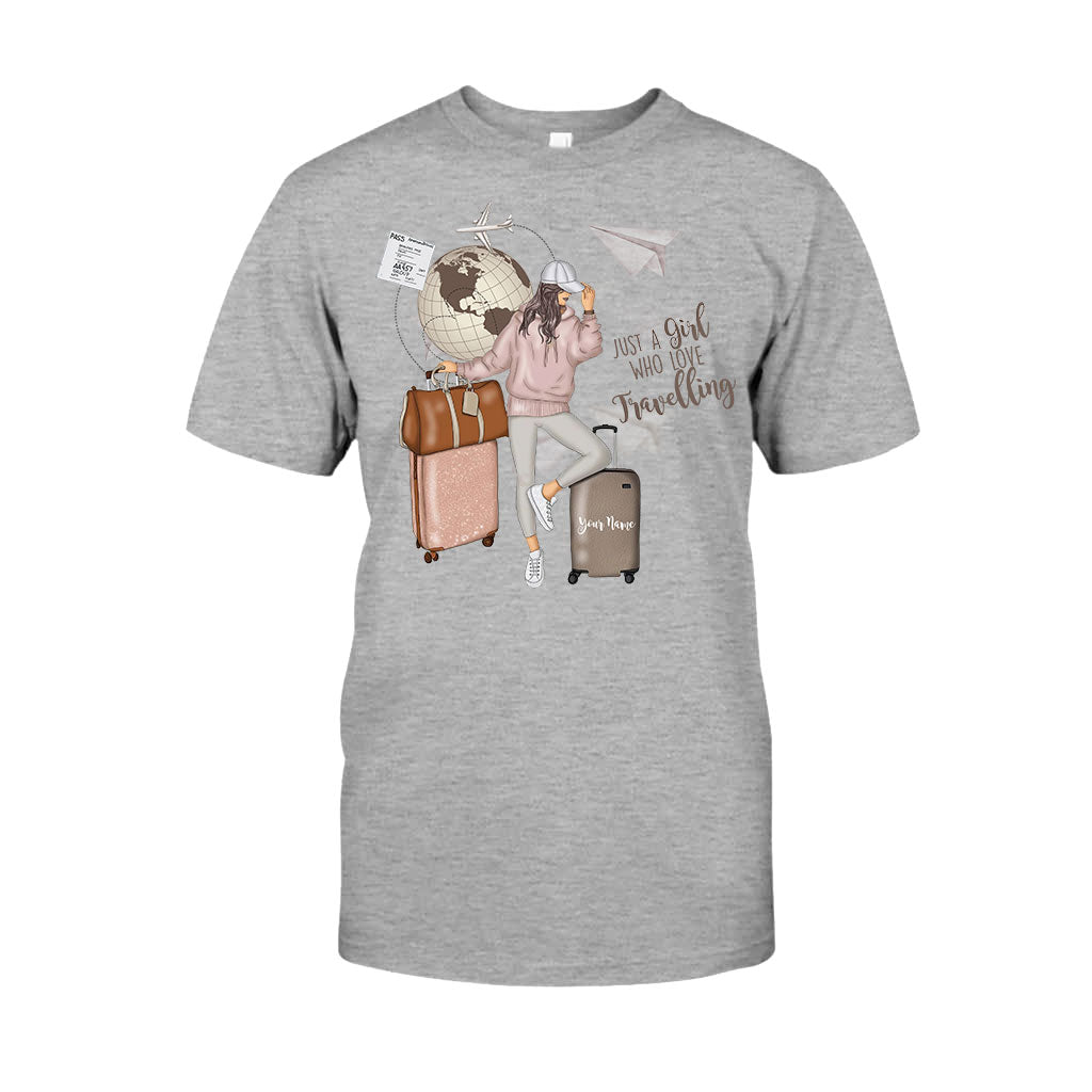 Just A Girl Who Loves Travelling - Personalized T-shirt and Hoodie