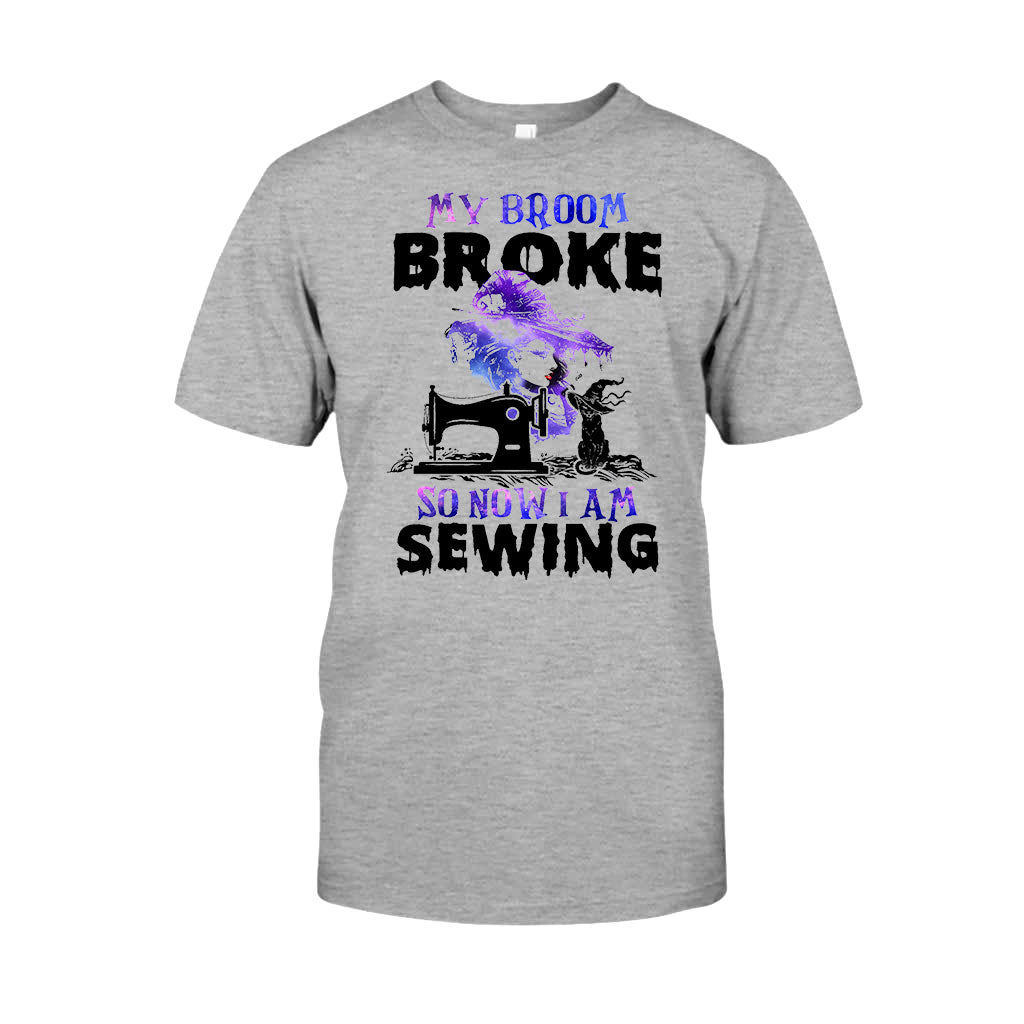 My Broom Broke Sewing - Halloween T-shirt and Hoodie 092021