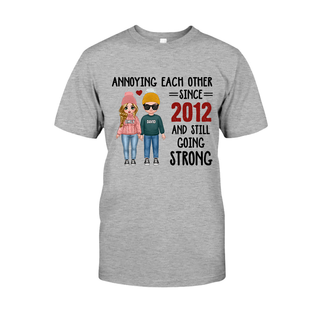 Annoying Each Other - Personalized Couple T-shirt and Hoodie