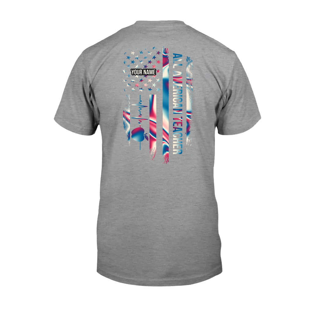 Proud Teacher - Personalized Independence Day T-shirt and Hoodie