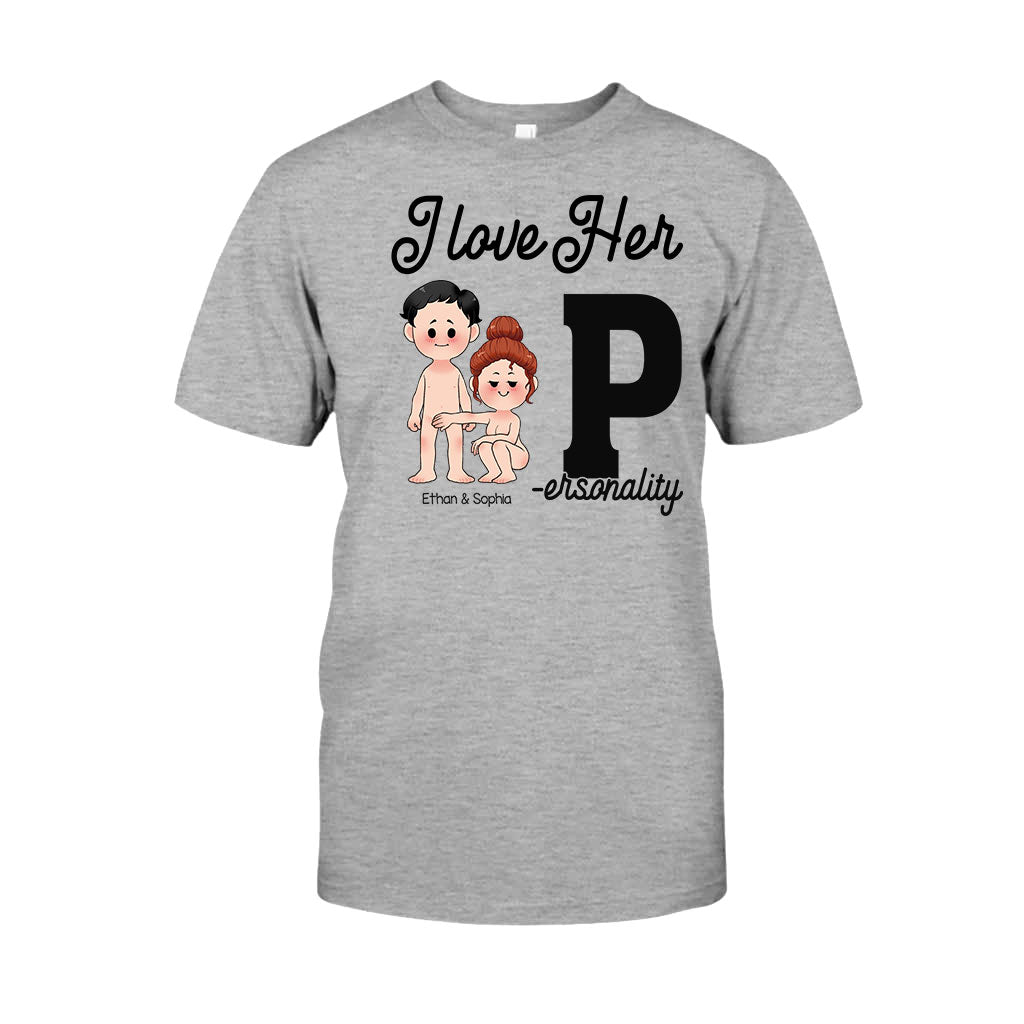 I Love His D I Love Her P - Personalized Couple T-shirt and Hoodie