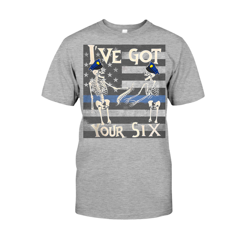 I've Got Your Six Funny Skeletons Halloween - Police Officer T-shirt And Hoodie