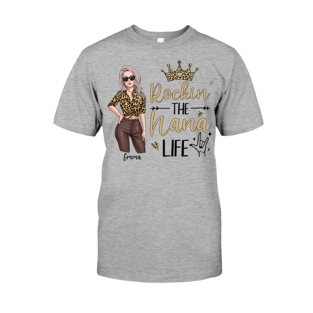Rocking The Grandma Life - Personalized Mother's Day Grandma T-shirt and Hoodie