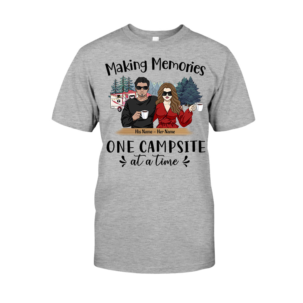 Just Two Of Us Camping Couple - Personalized T-shirt and Hoodie