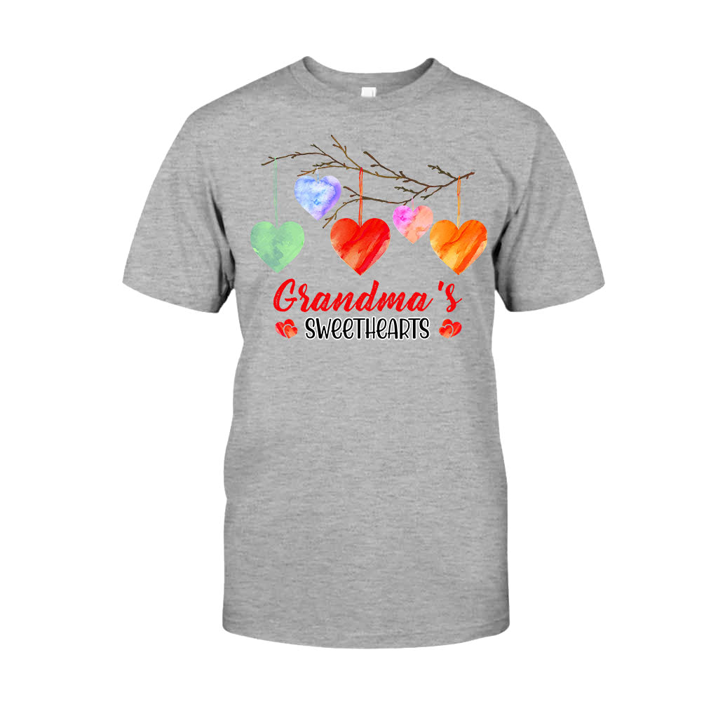 Grandma's Sweethearts - Personalized Valentine Grandma T-shirt and Hoodie