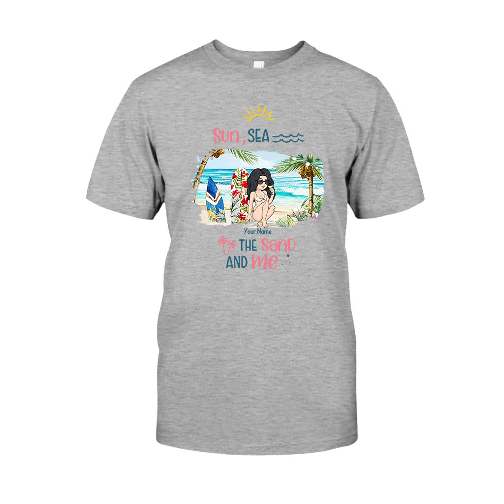 Sun, Sea, The Sand And Me - Personalized Sea Lover T-shirt and Hoodie
