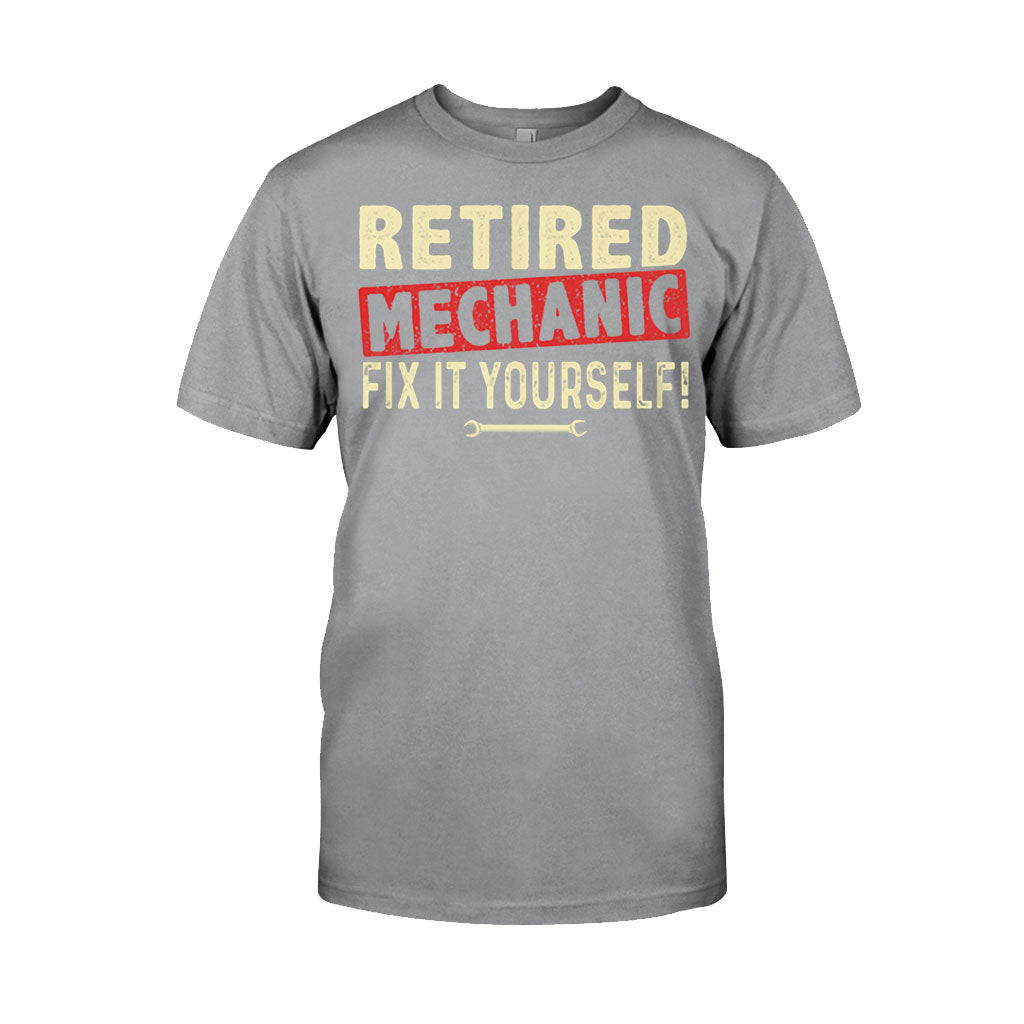 Retired Mechanic T-shirt And Hoodie 062021