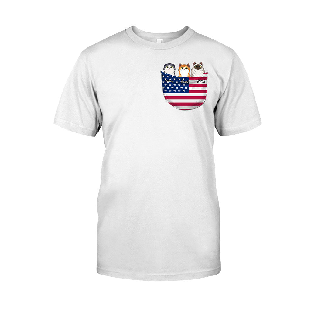 The 4th Of July - Personalized Independence Day Cat T-shirt and Hoodie