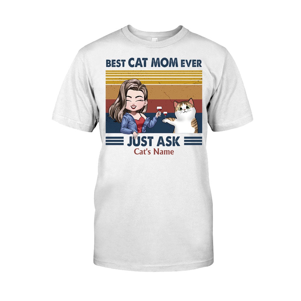 Best Cat Mom Ever - Personalized Cat T-shirt and Hoodie