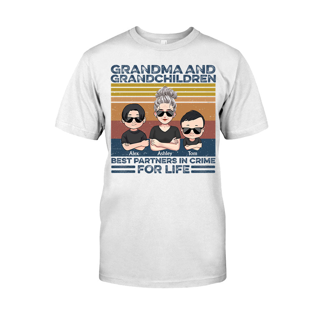 Grandma And Grandchildren - Personalized Mother's Day Grandma T-shirt and Hoodie