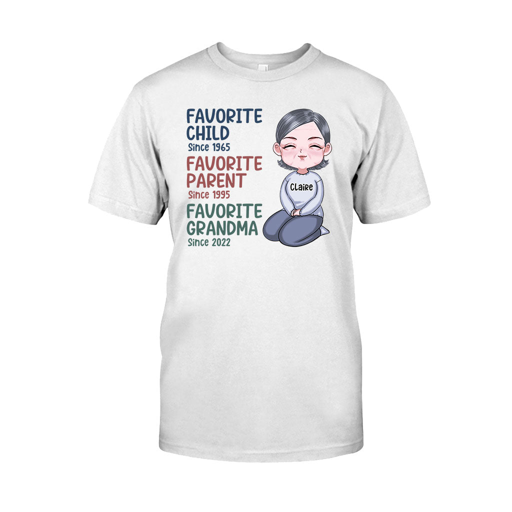 Favorite Grandma Since - Personalized Grandma T-shirt and Hoodie