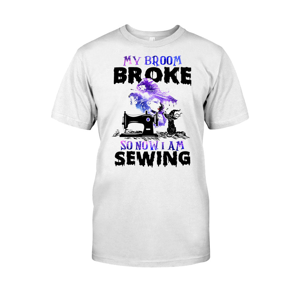 My Broom Broke Sewing - Halloween T-shirt and Hoodie 092021