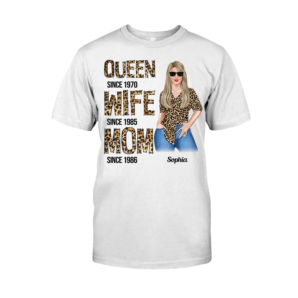 Queen Wife Mom - Personalized Mother T-shirt and Hoodie