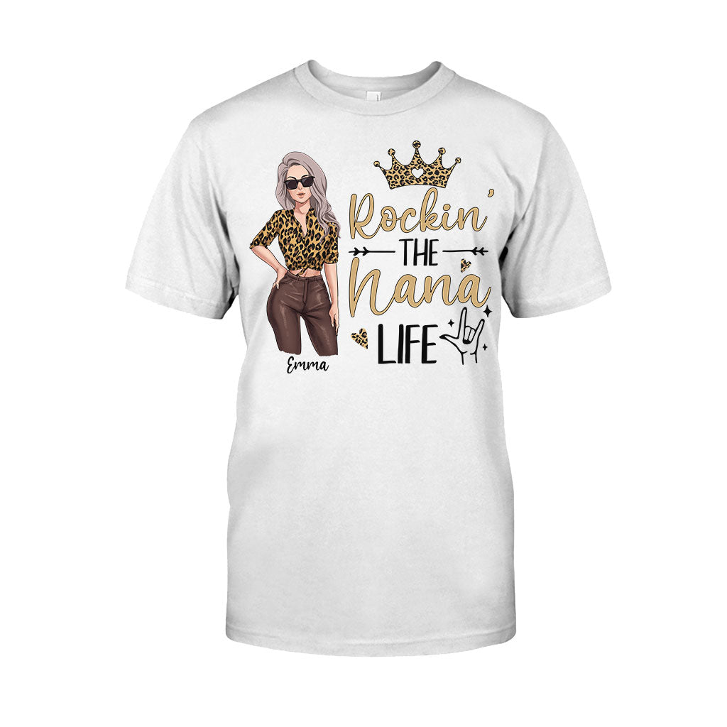 Rocking The Grandma Life - Personalized Mother's Day Grandma T-shirt and Hoodie