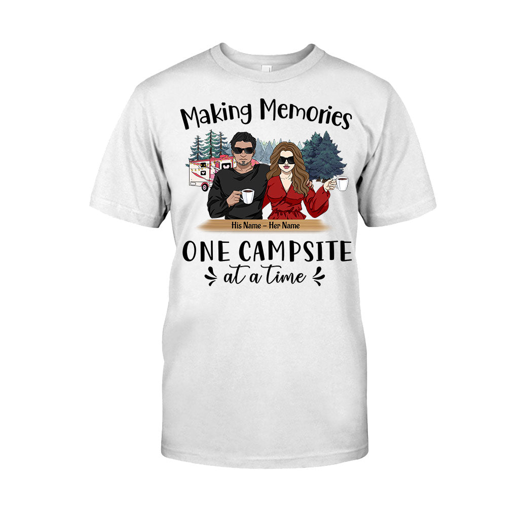Just Two Of Us Camping Couple - Personalized T-shirt and Hoodie