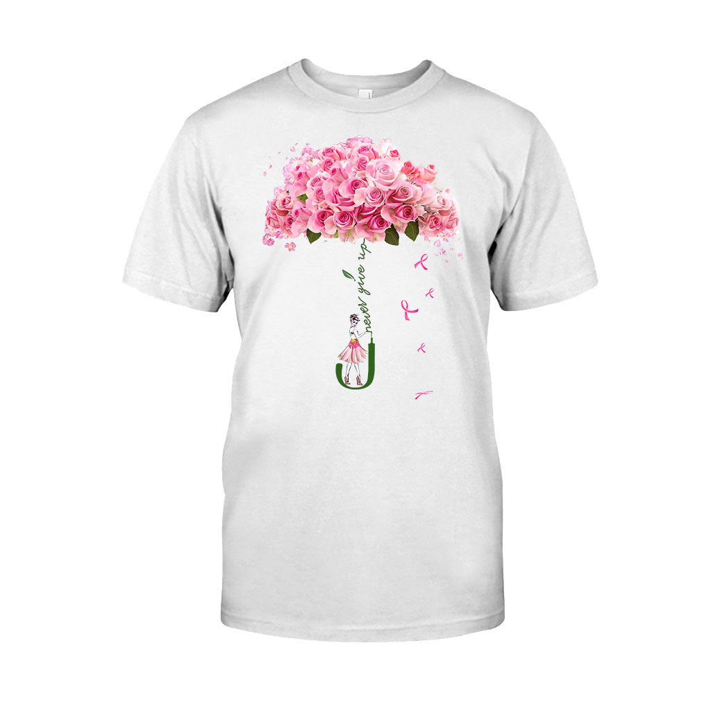 Never Give Up - Breast Cancer Awareness T-shirt And Hoodie 072021