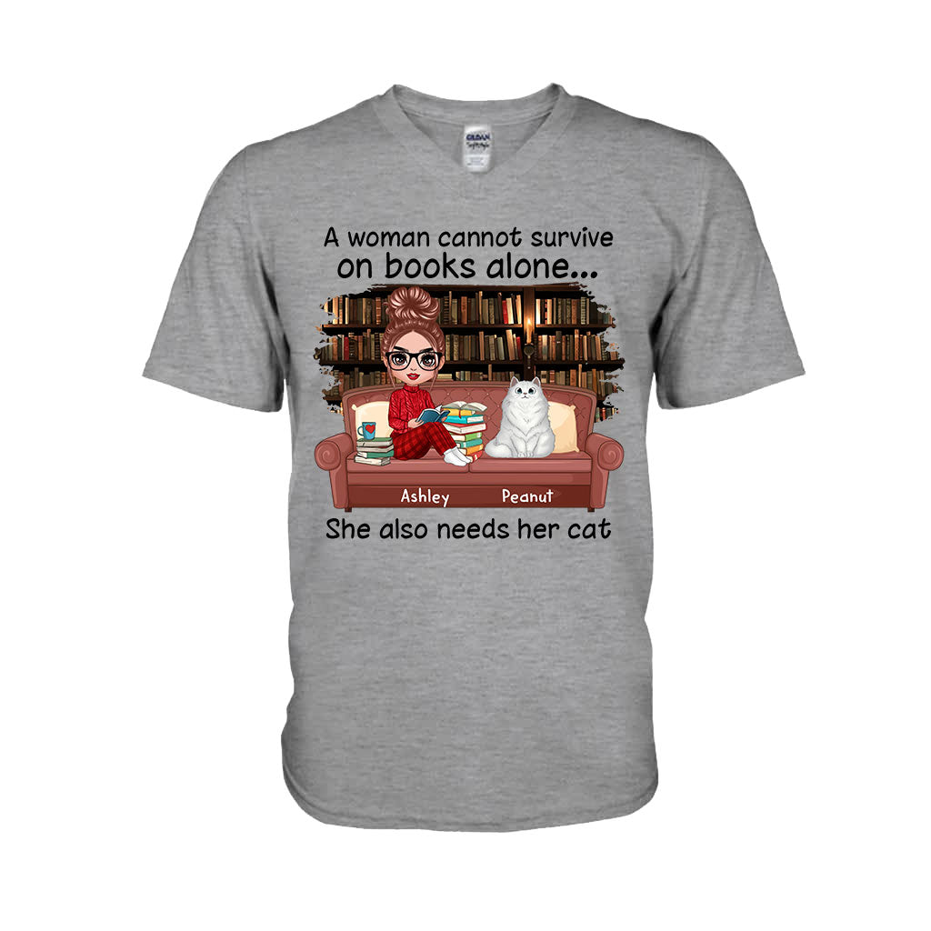Books And Cats - Personalized Book T-shirt and Hoodie