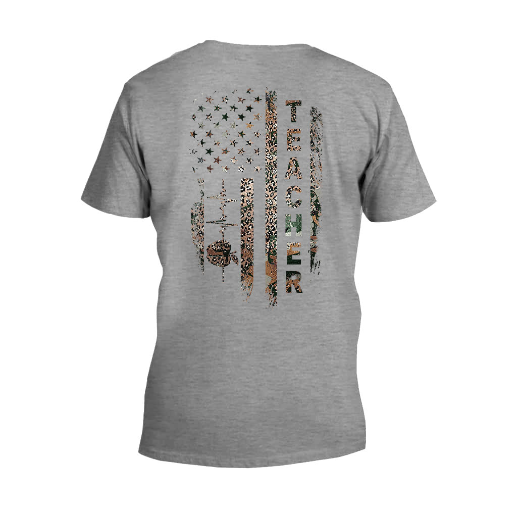 Teach Love Inspire - Personalized Independence Day Teacher T-shirt and Hoodie