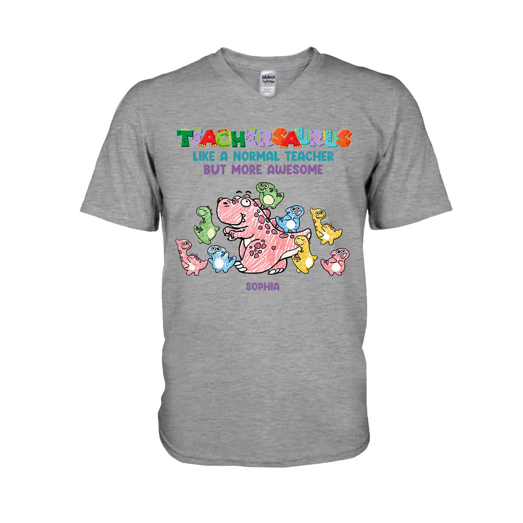 Teachersaurus - Personalized Teacher T-shirt and Hoodie