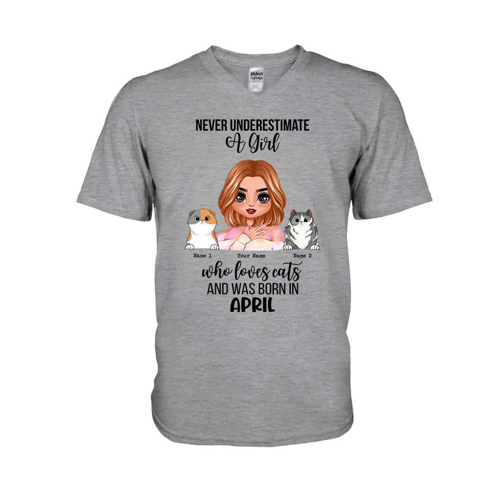 Never Underestimate - Personalized Cat T-shirt and Hoodie