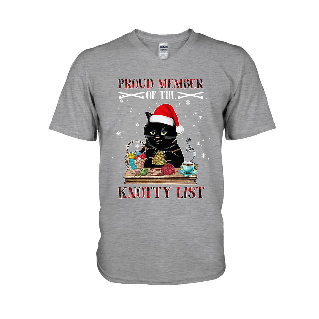 Yes I'm On The Santa's Knotty List Knitting - T-shirt and Hoodie