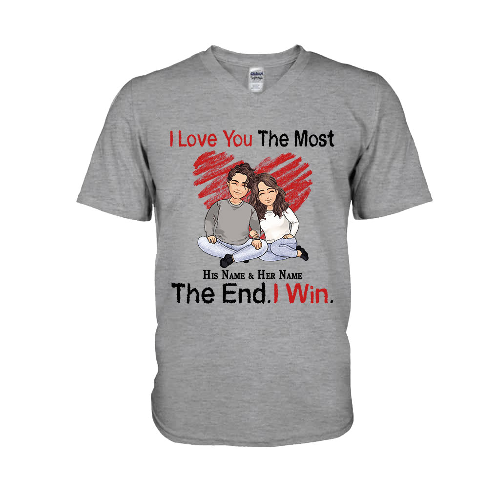 I Love You The Most - Personalized Couple T-shirt and Hoodie