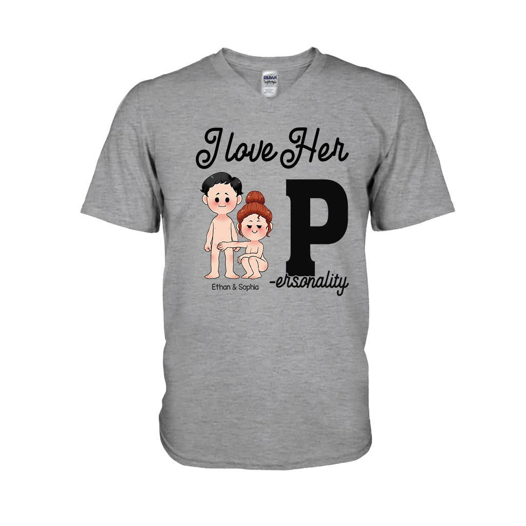 I Love His D I Love Her P - Personalized Couple T-shirt and Hoodie