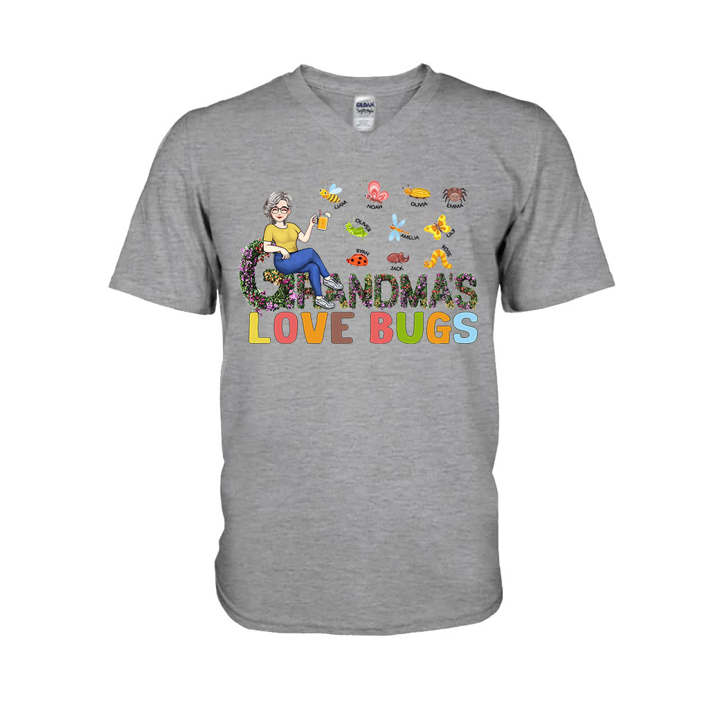 Grandma's Love Bugs - Personalized Mother's Day Grandma T-shirt and Hoodie