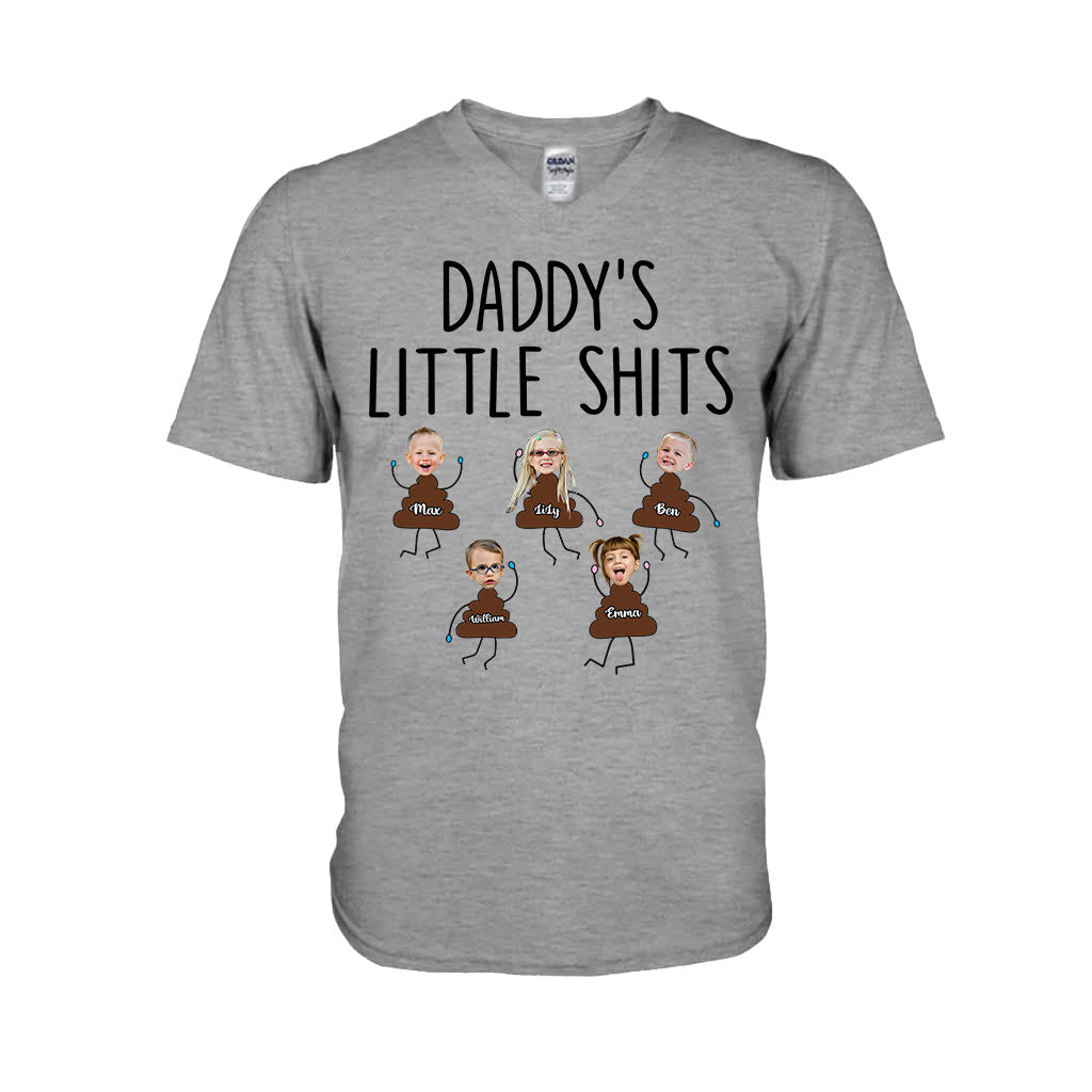 Daddy's Little Shits - Personalized Father's Day Father T-shirt and Hoodie
