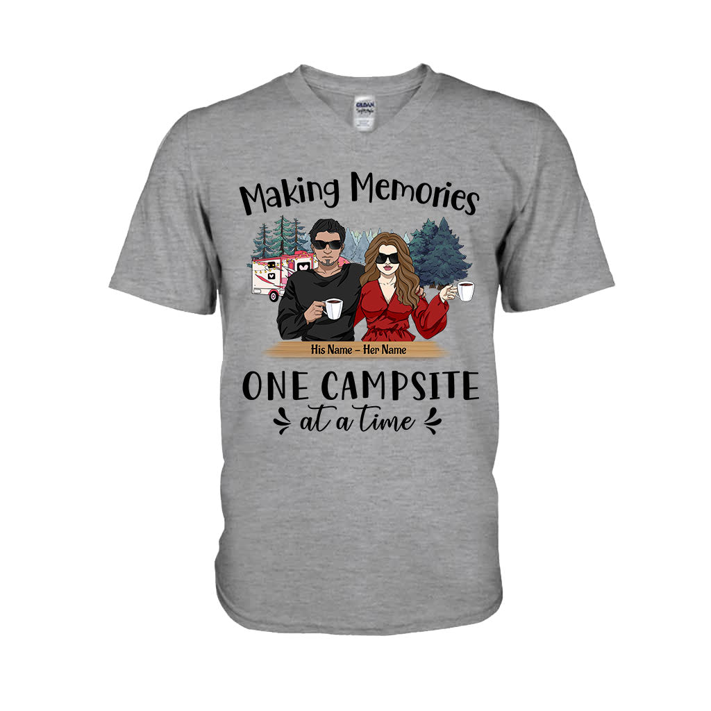 Just Two Of Us Camping Couple - Personalized T-shirt and Hoodie