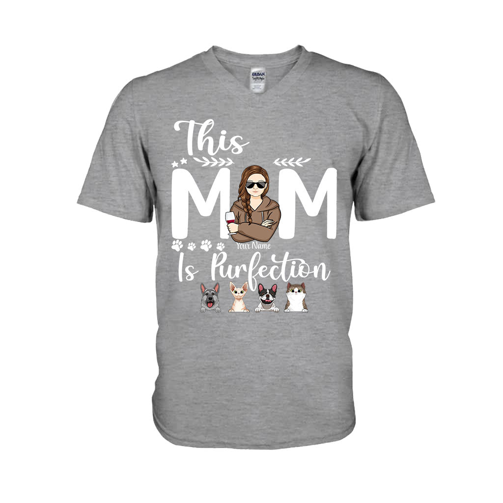 This Mom Is Purfection - Personalized Mother's Day Dog T-shirt and Hoodie