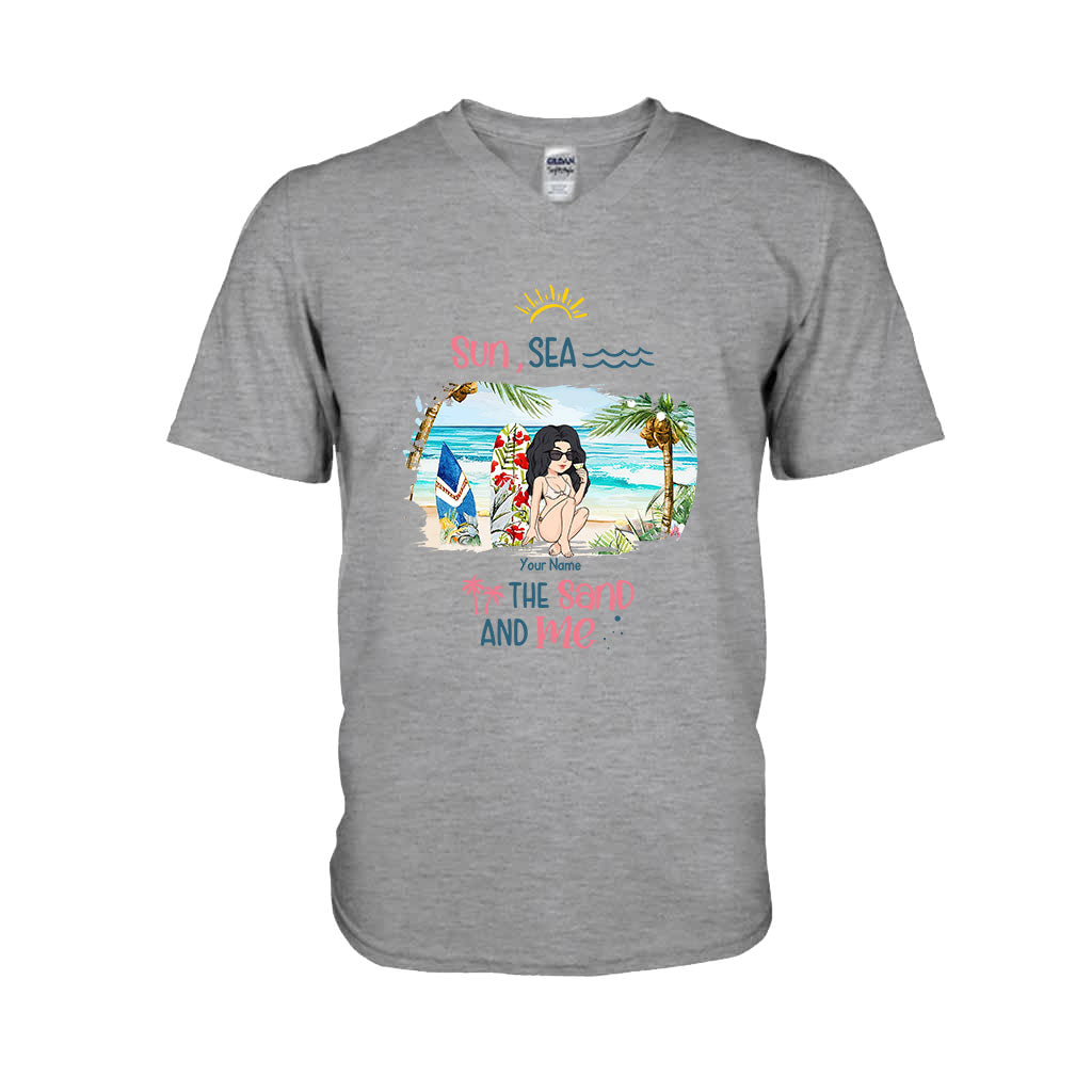 Sun, Sea, The Sand And Me - Personalized Sea Lover T-shirt and Hoodie