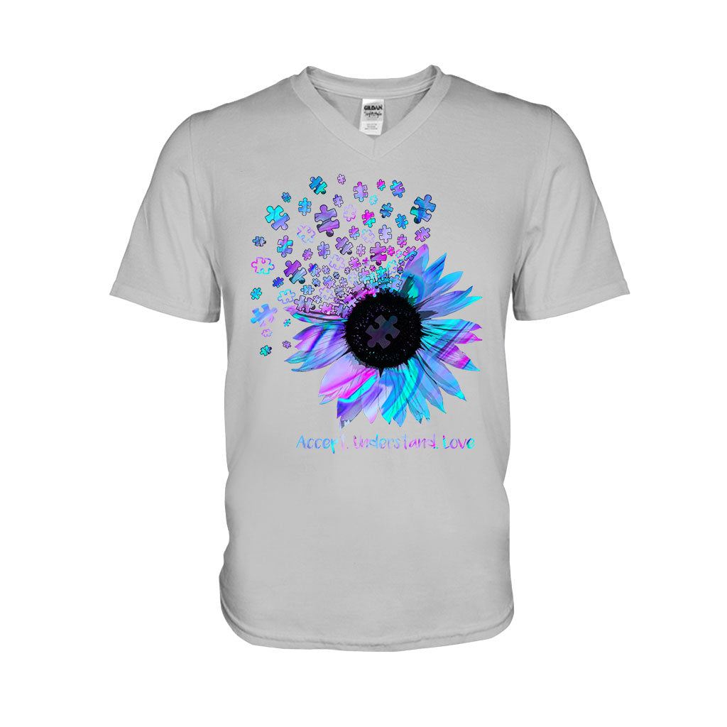 Accept Understand Love - Autism Awareness T-shirt And Hoodie 062021